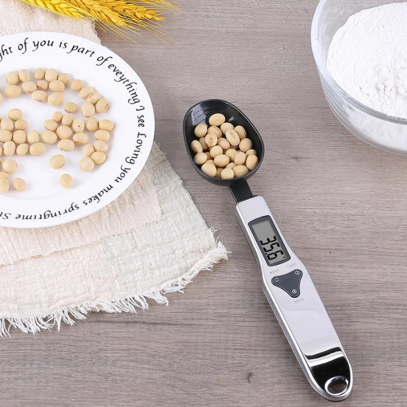 Adjustable Measuring Spoon – Plastic TRP Kitchen Gadget with Scale for Coffee, Salt & Baking