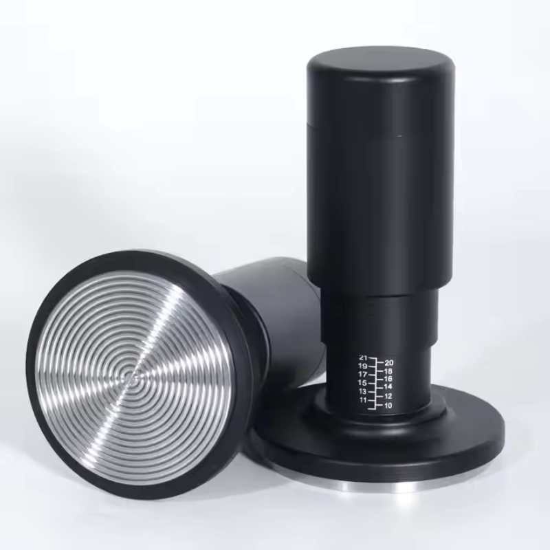 Adjustable Pressure Coffee Tamper – 2-in-1 Barista Tool with WDT Needle (51mm–58mm)