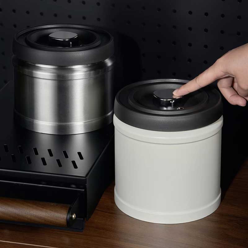 Stainless Steel Airtight Coffee Canister with CO2 Valve