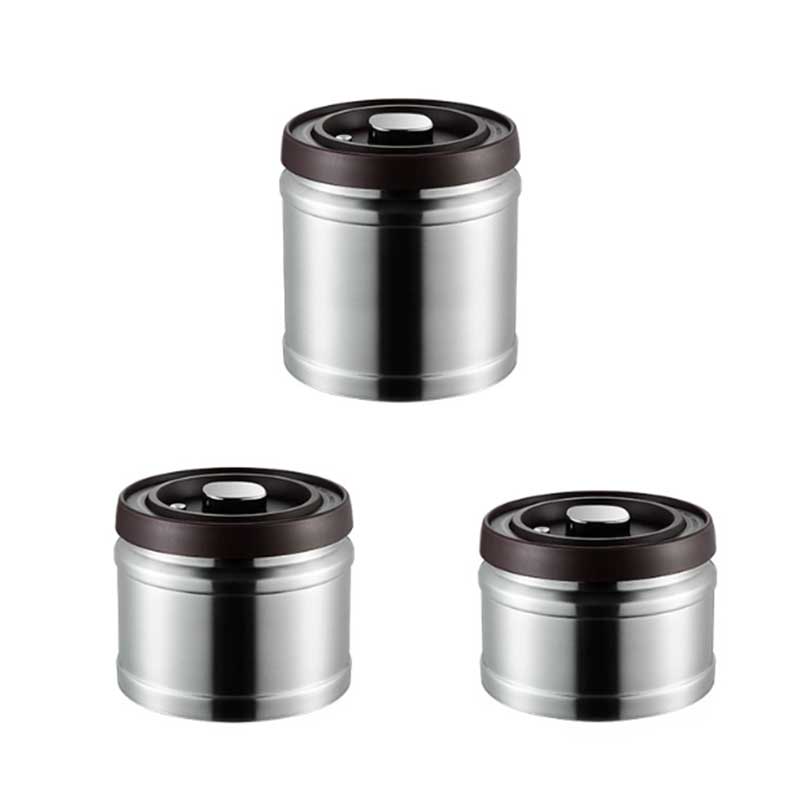 Stainless Steel Airtight Coffee Canister with CO2 Valve