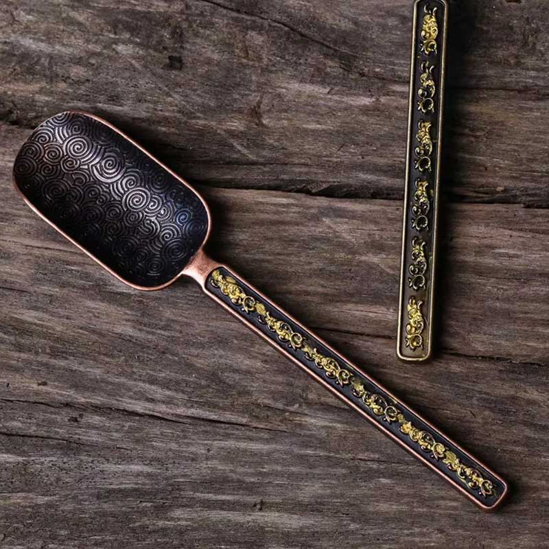 Alloy Tea Scoop Measuring Spoon for Kung Fu Tea