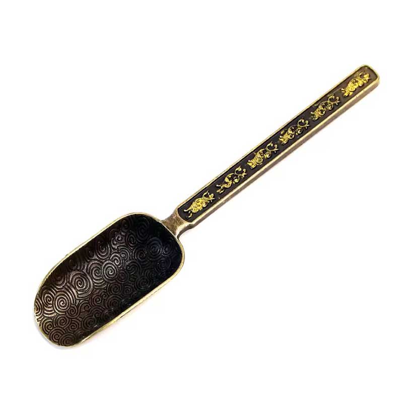 Alloy Tea Scoop Measuring Spoon for Kung Fu Tea