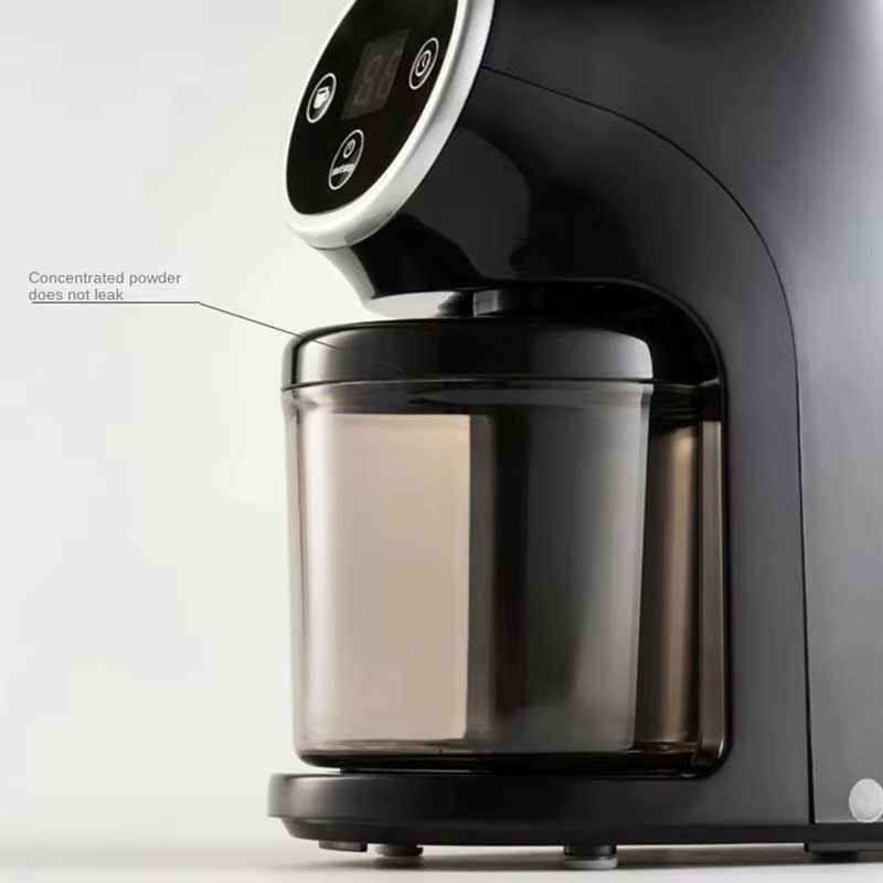 Italian Stainless Steel Electric Coffee Grinder – Portable Conical Burr Design with Adjustable Grind Settings & Digital LED Panel