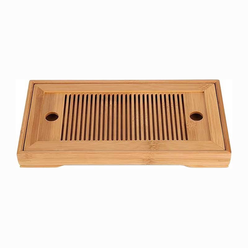Bamboo Serving Tray for Tea, Coffee & Snacks