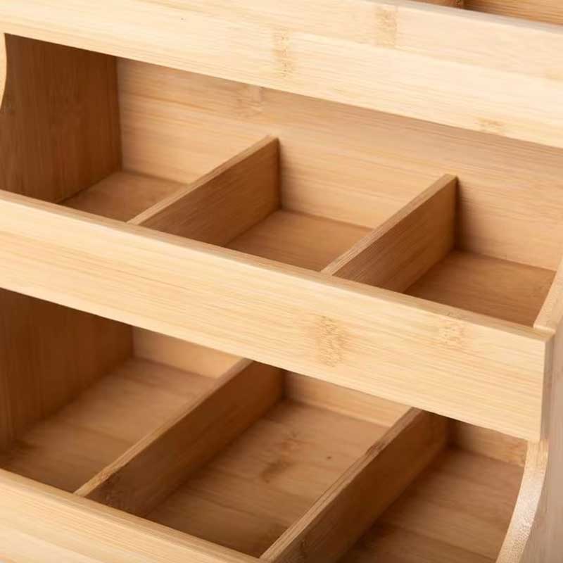 Bamboo Tea Bag Organizer with 3-Tier Storage Coffee&Co.