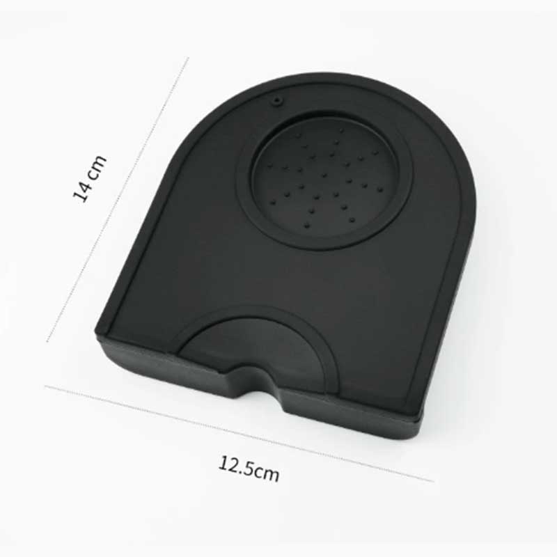 Single Black Silicone Espresso Tamper Mat