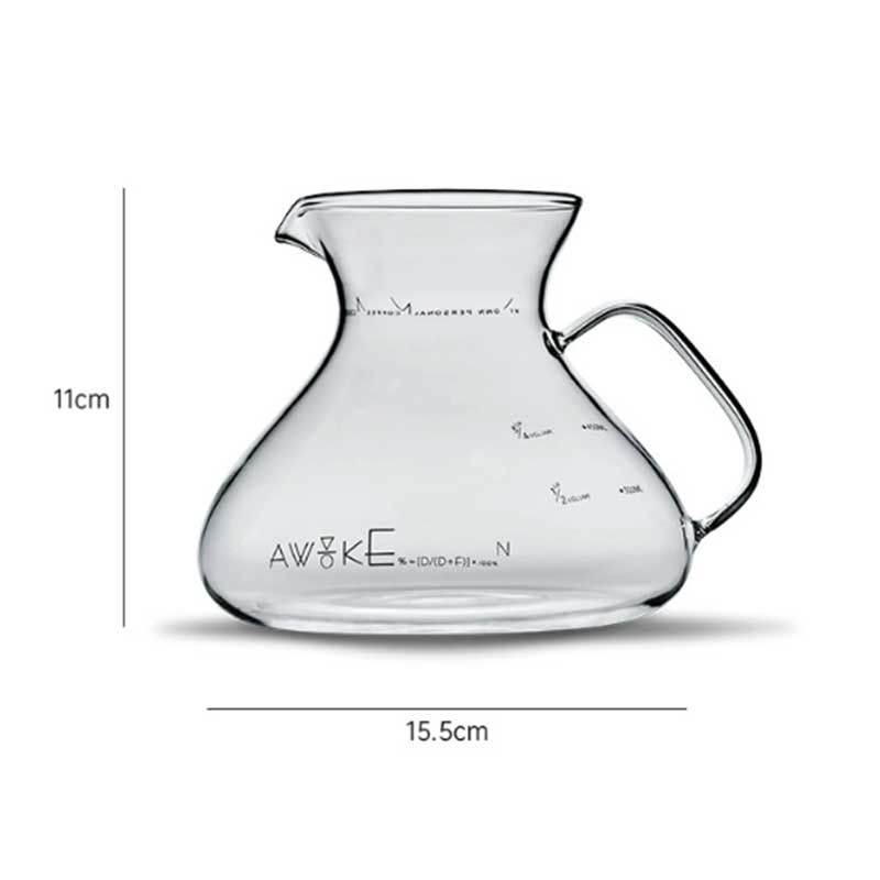 Muvna Borosilicate Glass Pour Over Coffee Server