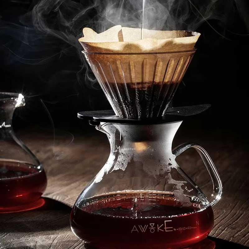 Muvna Borosilicate Glass Pour Over Coffee Server