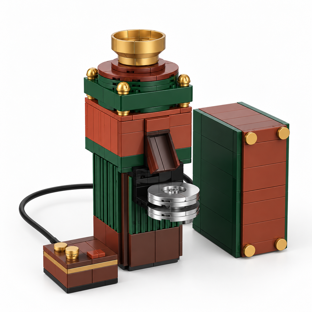 Midsummer Green Coffee Grinder Building Blocks – 408+ Pieces
