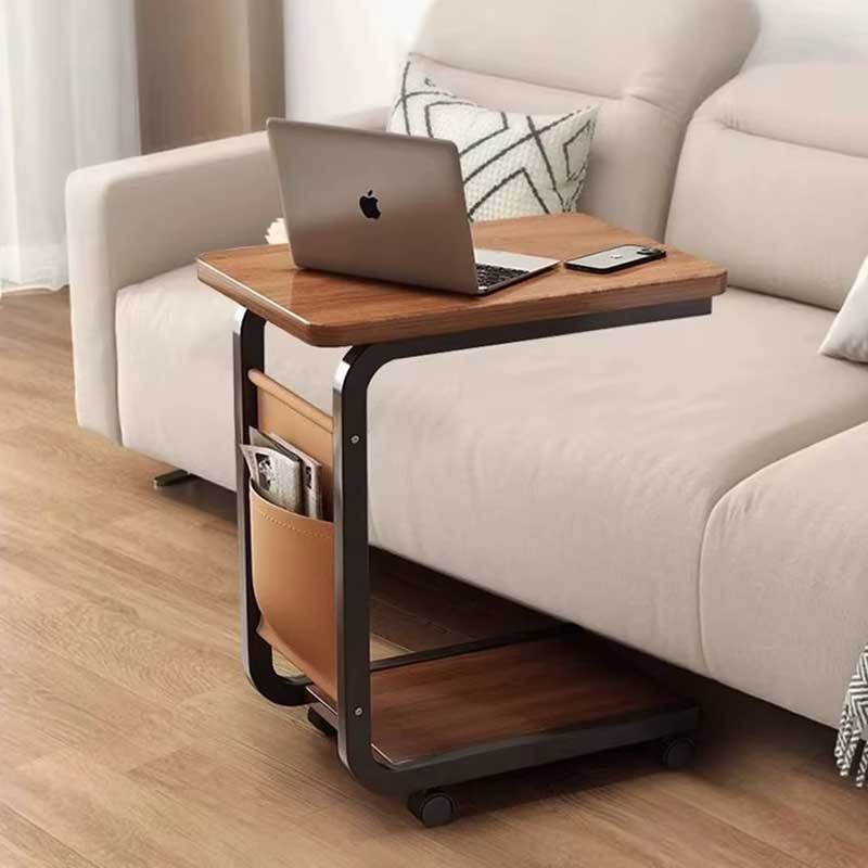 C-Shaped Sofa Table – Rolling Coffee & Laptop Side Table Coffee&Co.