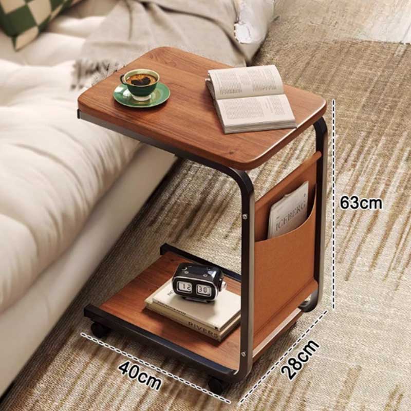 C-Shaped Sofa Table – Rolling Coffee & Laptop Side Table Coffee&Co.