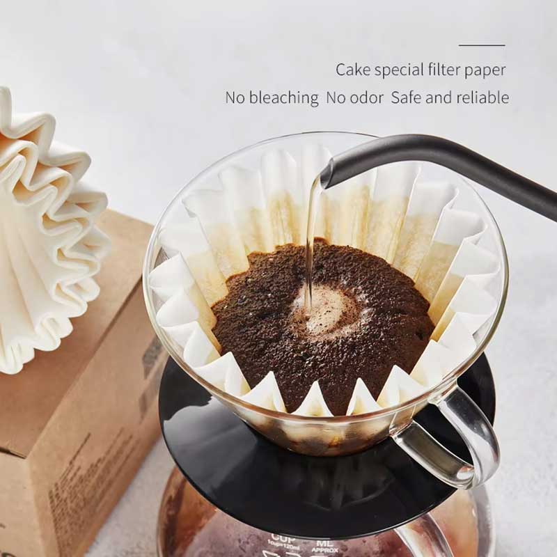 Cake Style Coffee Paper Filters – 100 Pack