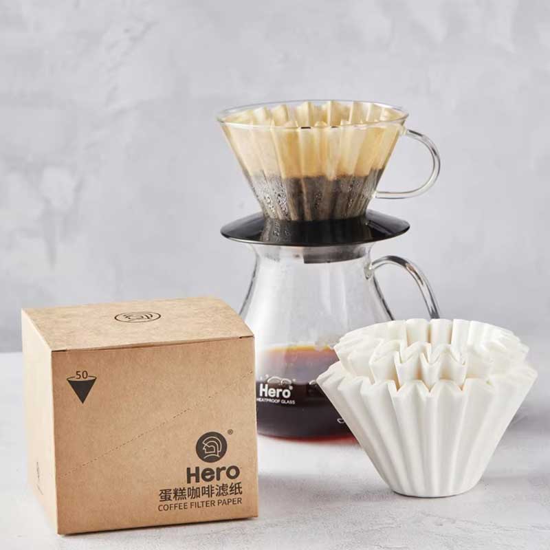 Cake Style Coffee Paper Filters – 100 Pack