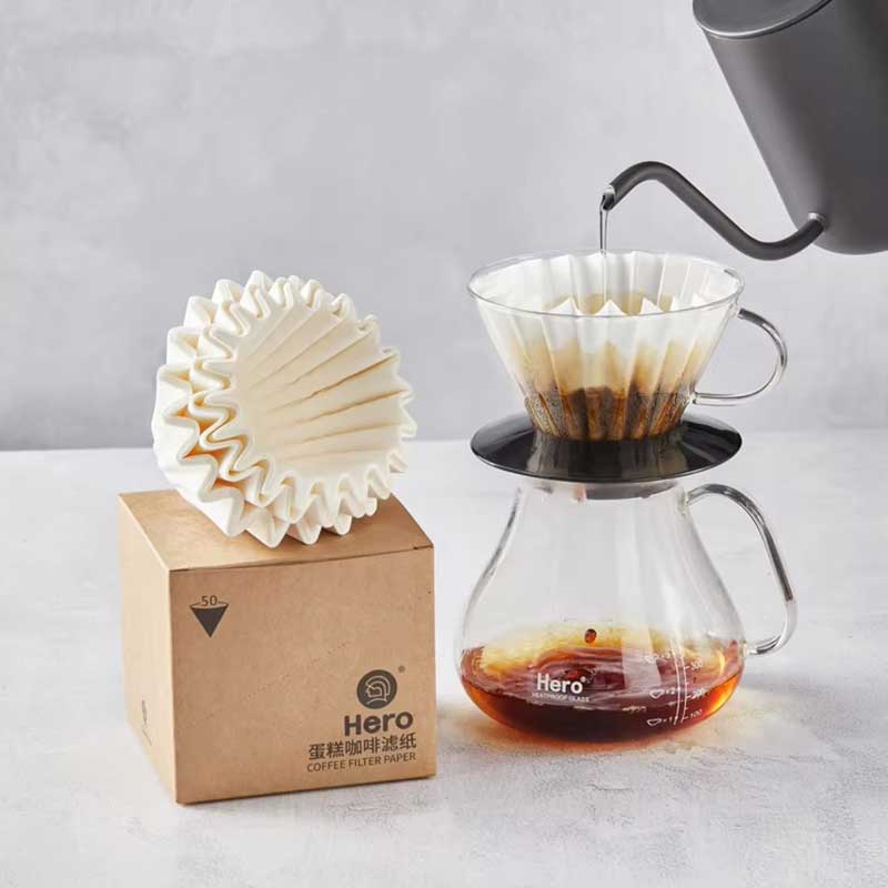 Cake Style Coffee Paper Filters – 100 Pack