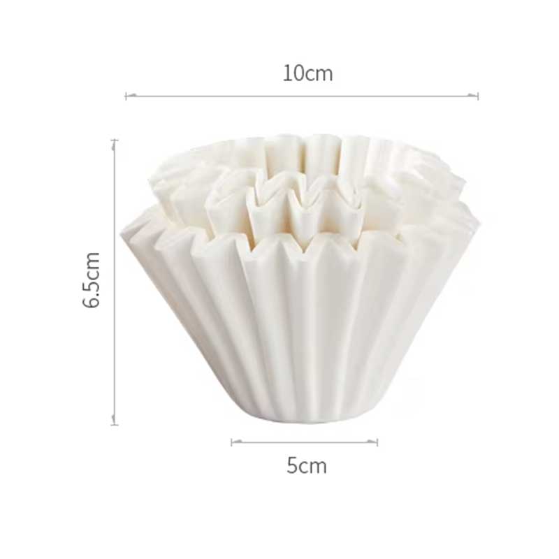 Cake Style Coffee Paper Filters – 100 Pack