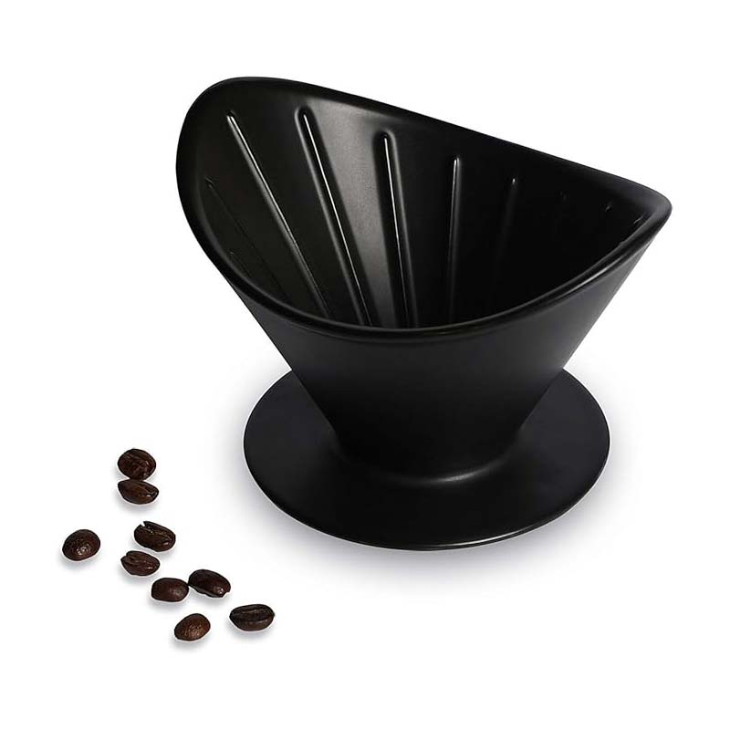 Ceramic Drip Coffee Maker – Black Coffee Filter Cup for Home, Hotel, or Office Use