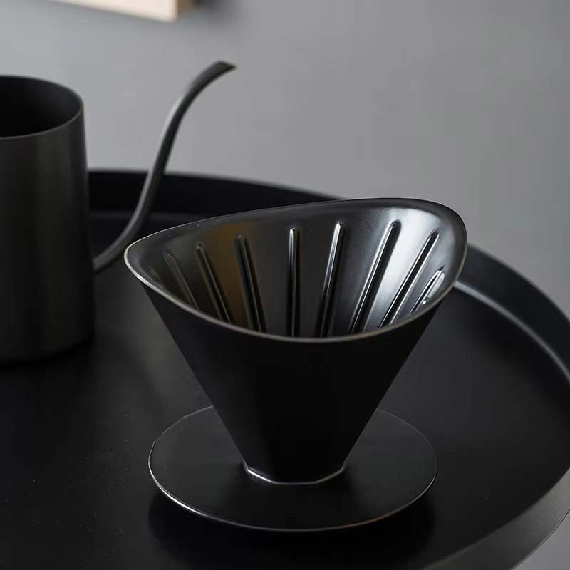 Ceramic Drip Coffee Maker – Black Coffee Filter Cup for Home, Hotel, or Office Use