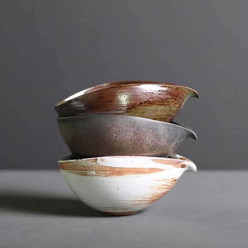 Ceramic Matcha Chawan Bowl with Spout