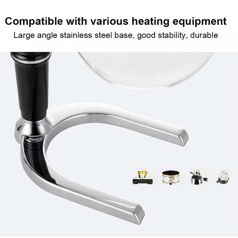 Classic Style Syphon Coffee Maker with Handle – Health-Friendly Coffee Brewing Kit