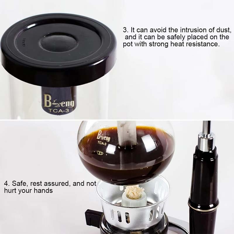 Classic Style Syphon Coffee Maker with Handle – Health-Friendly Coffee Brewing Kit