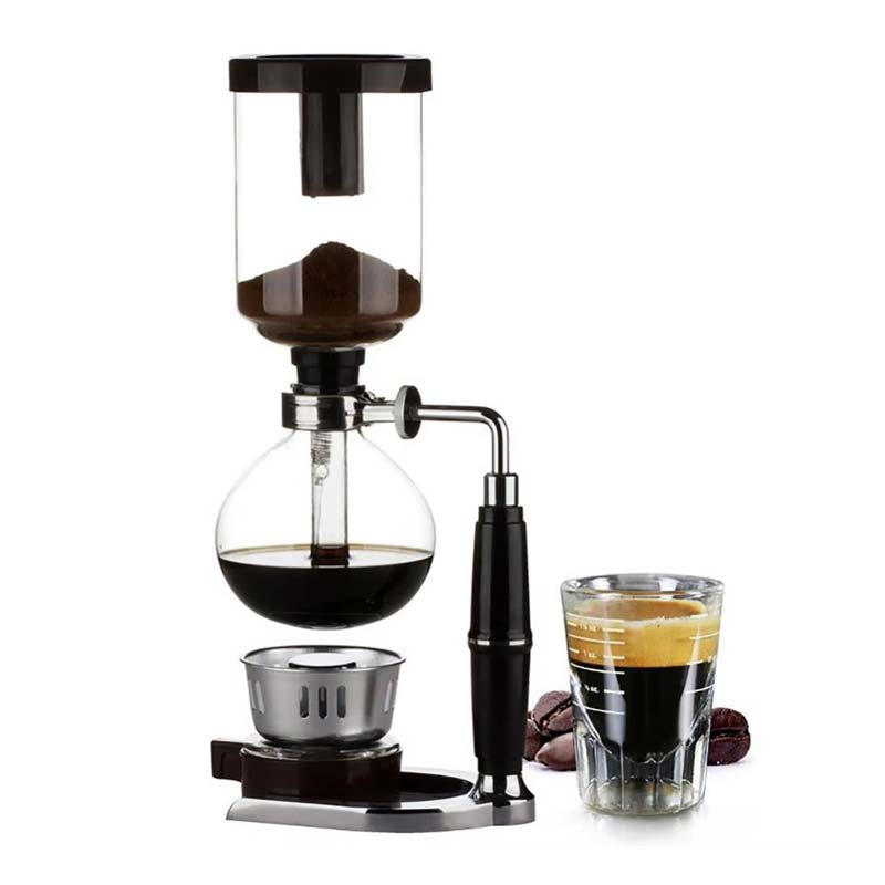 Classic Style Syphon Coffee Maker with Handle – Health-Friendly Coffee Brewing Kit