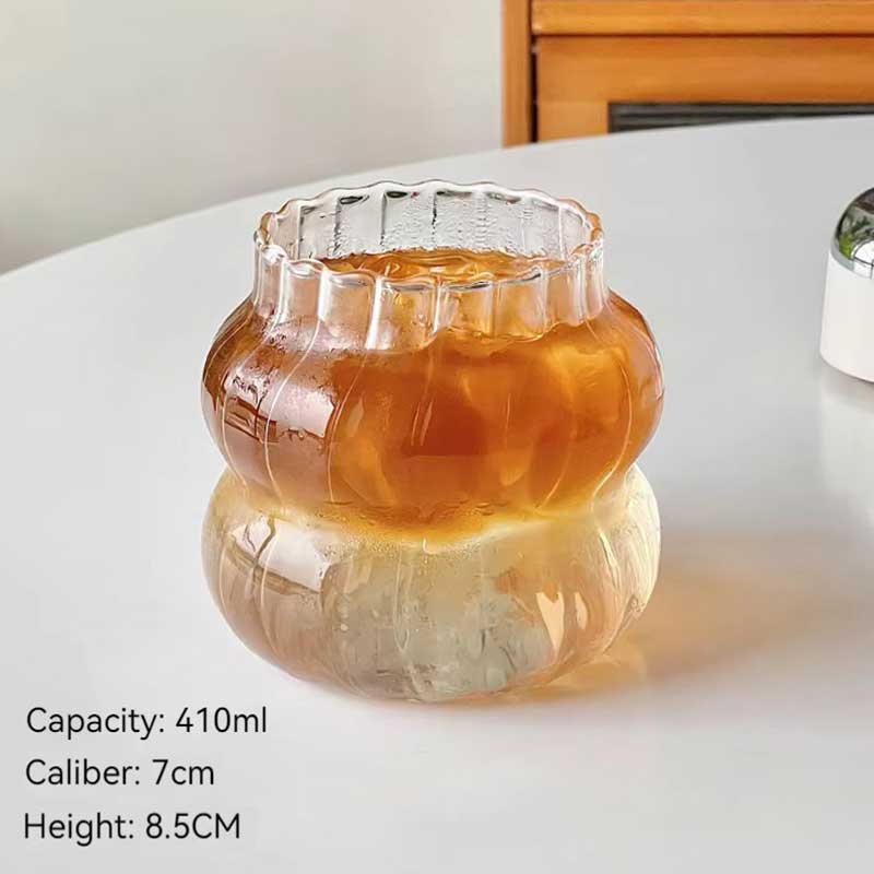 Cloud Shaped Clear Glass Cup – Heat-Resistant Mug for Milk, Iced Coffee, Juice, and Lattes