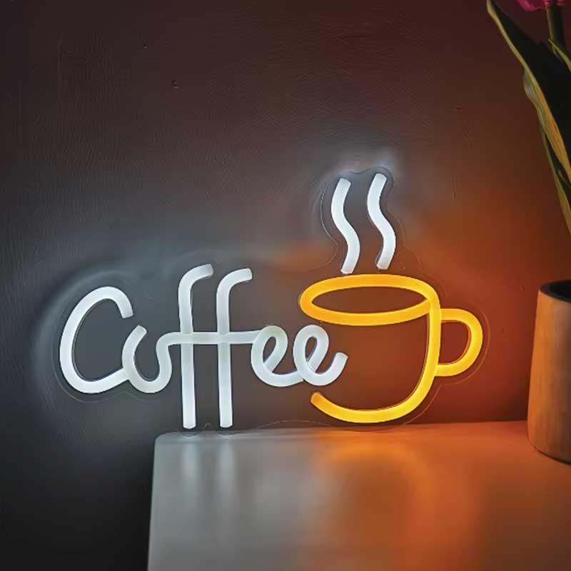 Coffee LED Neon Sign – Modern Café Wall Light for Coffee Lovers & Home Bars