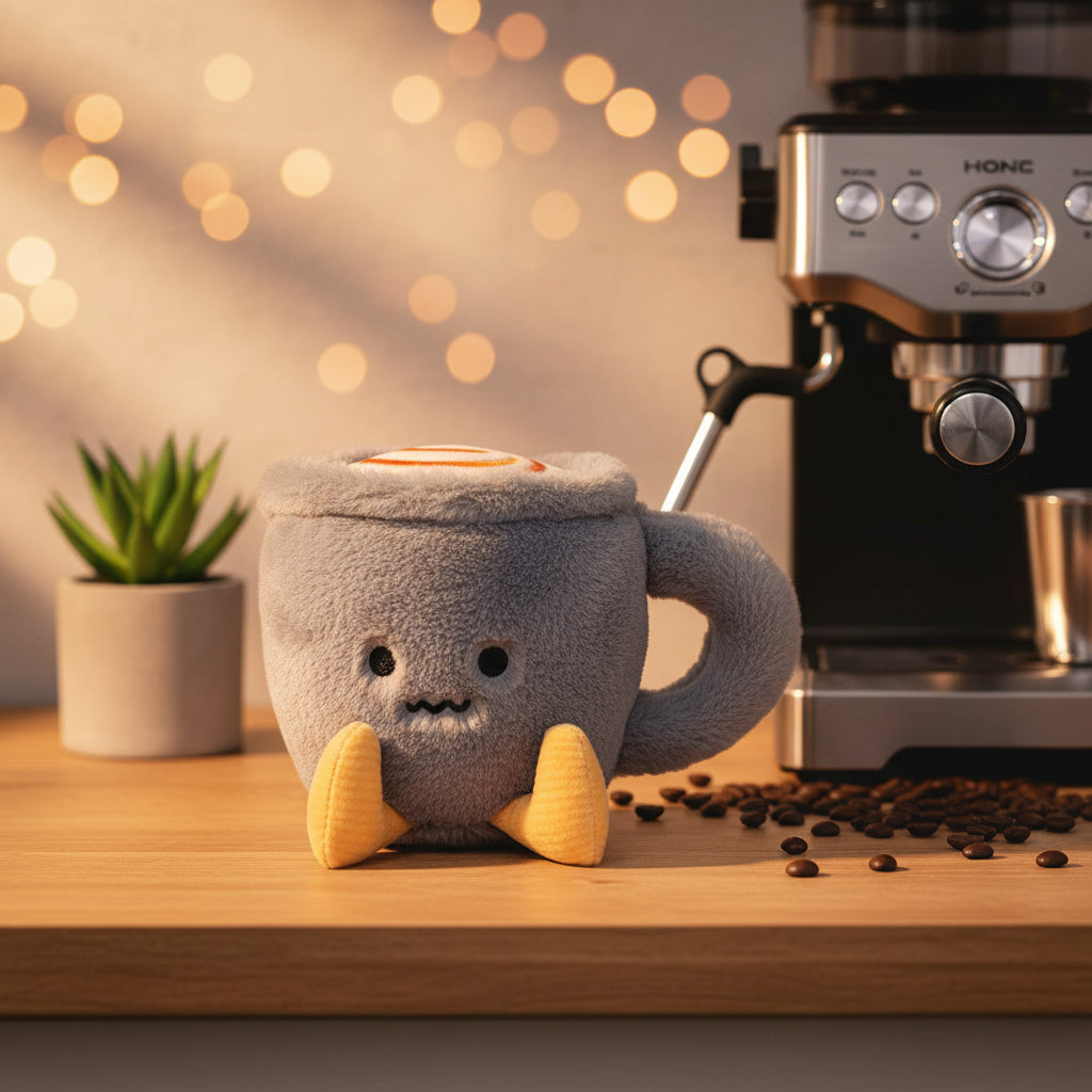Coffee Plush Toy – Soft Stuffed Coffee Cup