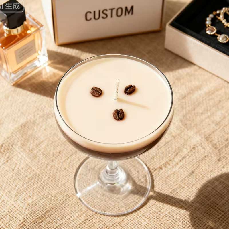 Espresso Scented Soy Candle 7.5oz – Rich Coffee Aroma in Glass Jar