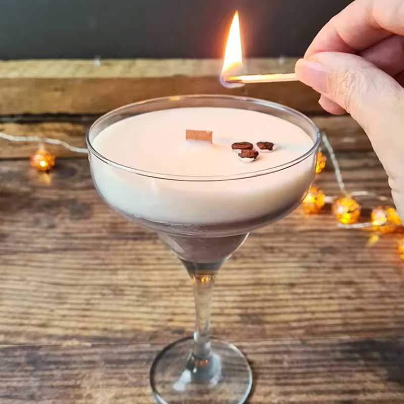 Espresso Scented Soy Candle 7.5oz – Rich Coffee Aroma in Glass Jar