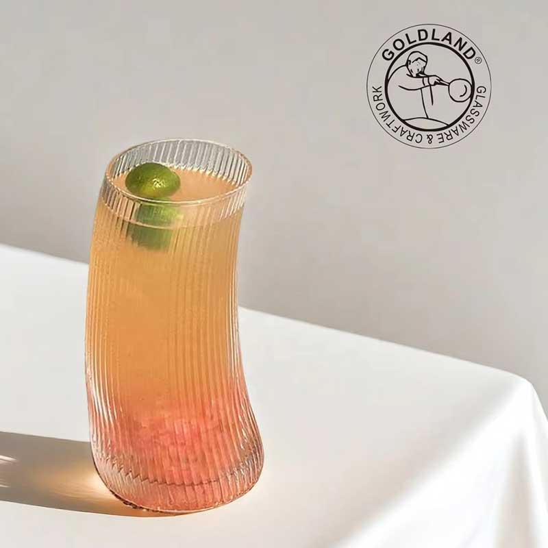 Creative Crescent Moon Shaped Glass Cup – Unique Drinking Glass for Cocktails and Juice