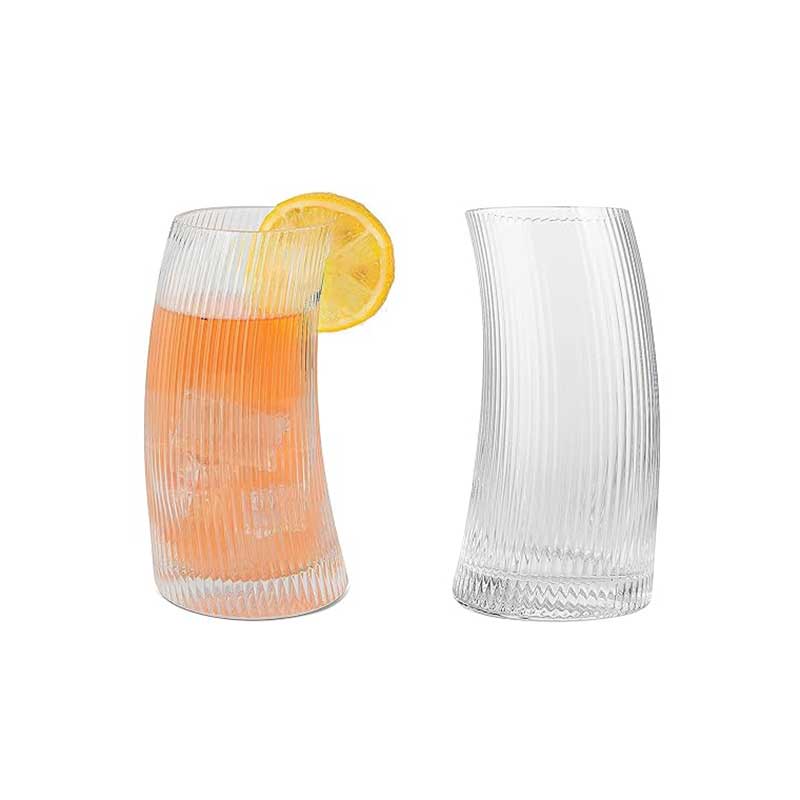 Creative Crescent Moon Shaped Glass Cup – Unique Drinking Glass for Cocktails and Juice