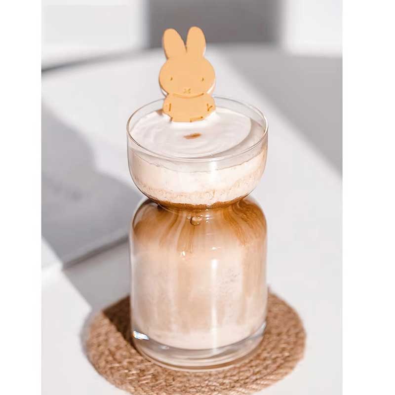 Creative DIY Coffee Mug Shaped Transparent Glass Cup for Juice, Coffee, and Beverages