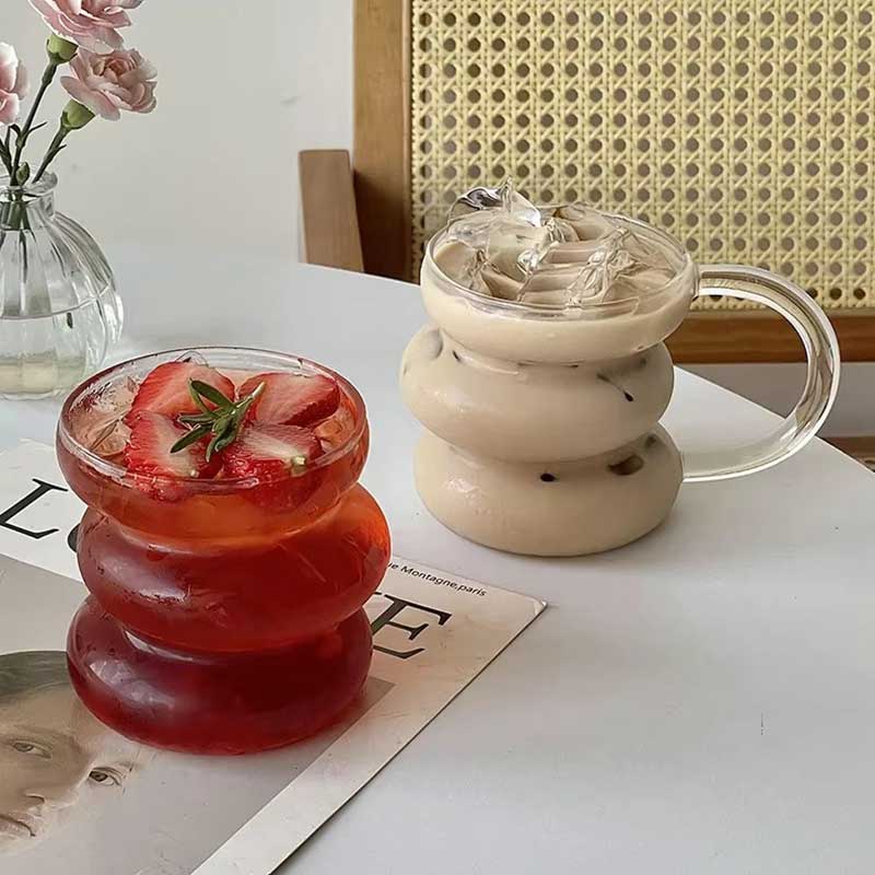 Creative Pirate Design Double-Layer Glass Mug with Handle – Transparent Insulated Borosilicate Water Cup