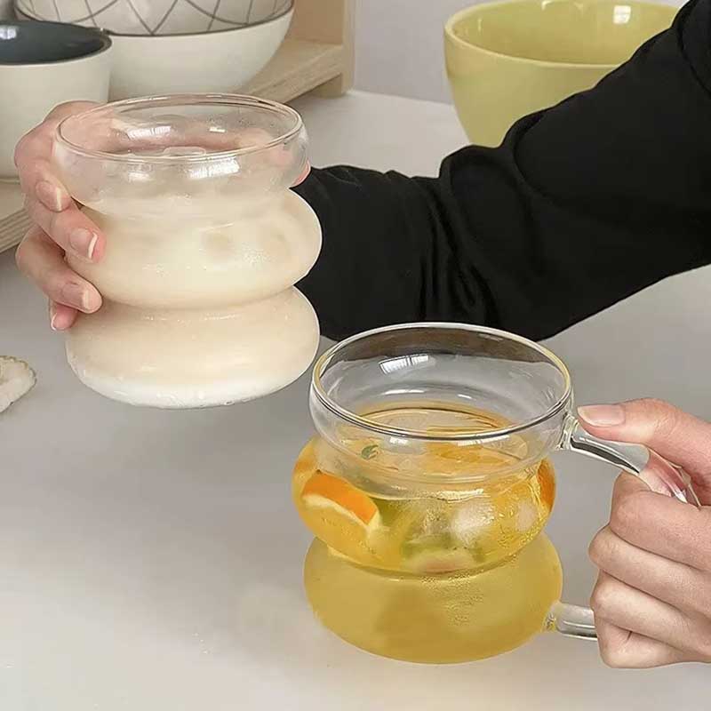 Creative Pirate Design Double-Layer Glass Mug with Handle – Transparent Insulated Borosilicate Water Cup