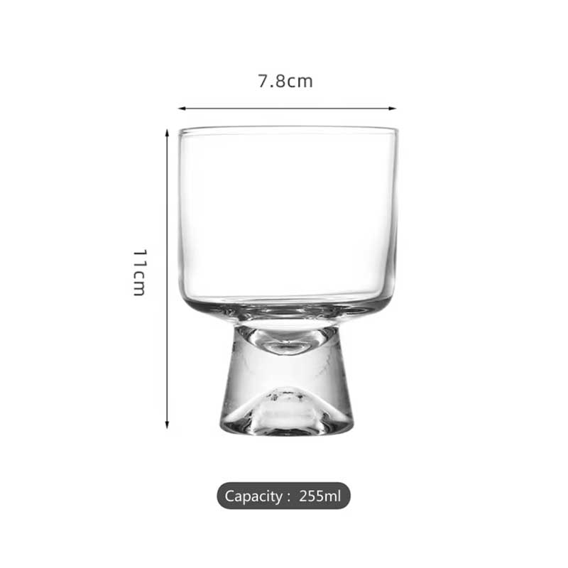Creative Tall Glass Dessert Cup – INS Style Milkshake, Juice, and Coffee Mug for Home Use