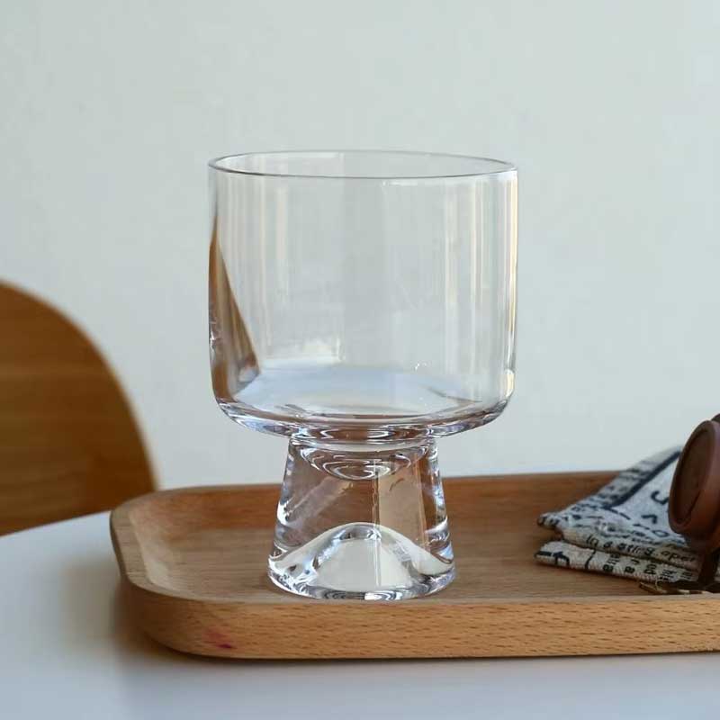 Creative Tall Glass Dessert Cup – INS Style Milkshake, Juice, and Coffee Mug for Home Use