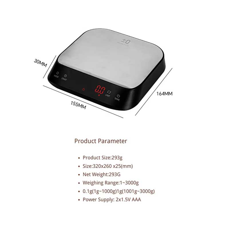 Digital Coffee Scale 3kg