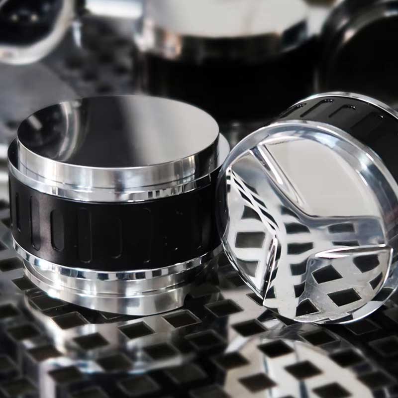 2-in-1 Chess-Style 58mm Espresso Tamper & Needle Distributor