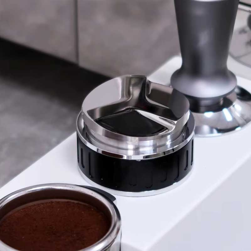 2-in-1 Chess-Style 58mm Espresso Tamper & Needle Distributor