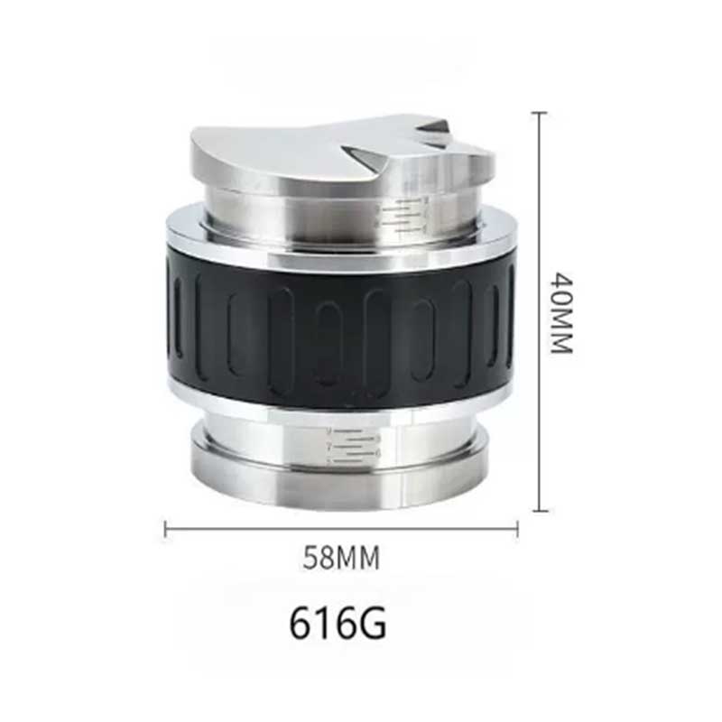 2-in-1 Chess-Style 58mm Espresso Tamper & Needle Distributor