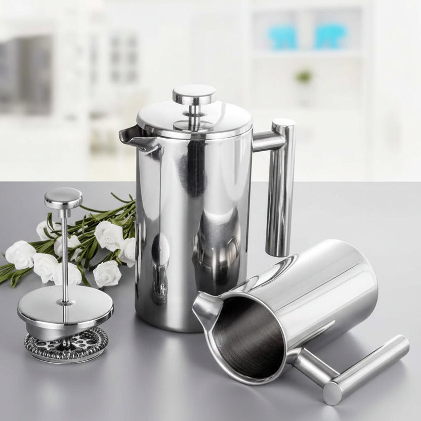Double Wall Stainless Steel French Press - 350ml
