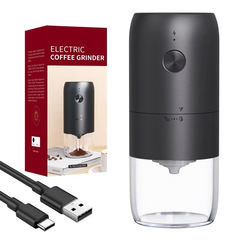 Electric Conical Burr Coffee Grinder – Compact USB Rechargeable Espresso Grinder