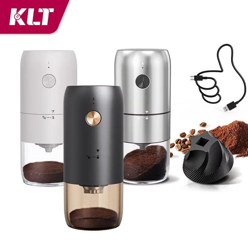 Electric Conical Burr Coffee Grinder – Compact USB Rechargeable Espresso Grinder