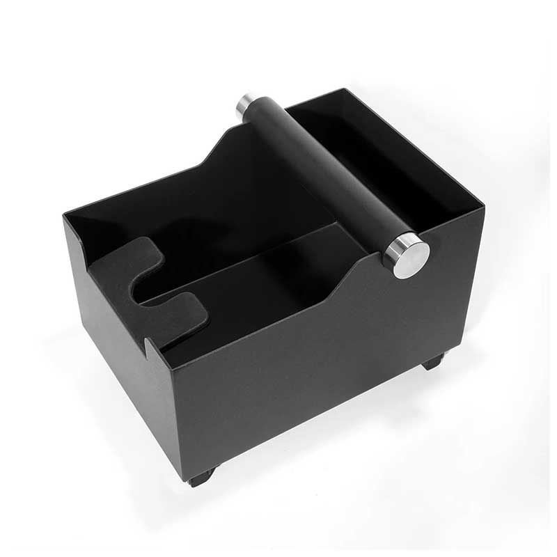 Stainless Steel Espresso Knock Box with Tamping Station