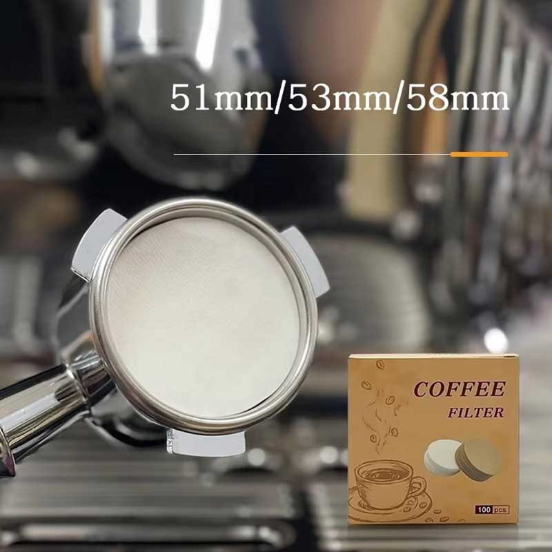 Espresso Portafilter Filter Papers – 100 Pack