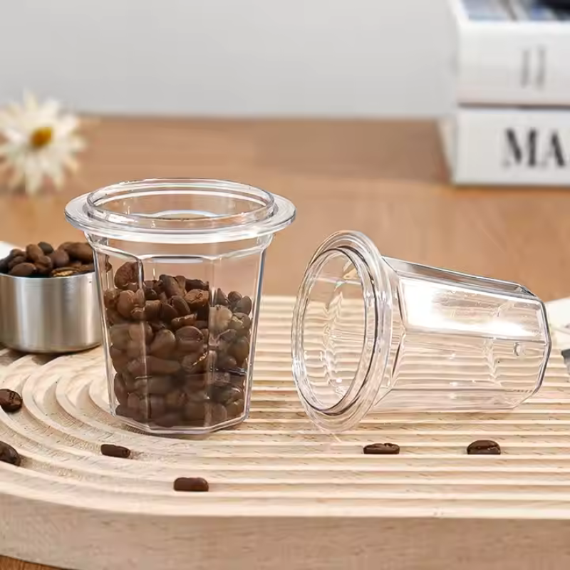 Espresso Dosing Cup – 51mm/58mm Coffee Powder Cup Made of Durable Plastic