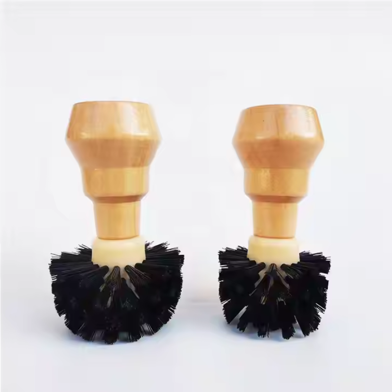 Espresso Powder Bowl Brush – Solid Wood Handle Cleaning Tool for 54mm & 58mm Portafilters