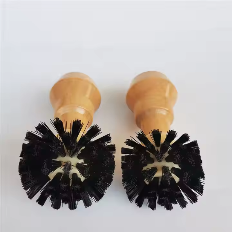 Espresso Powder Bowl Brush – Solid Wood Handle Cleaning Tool for 54mm & 58mm Portafilters