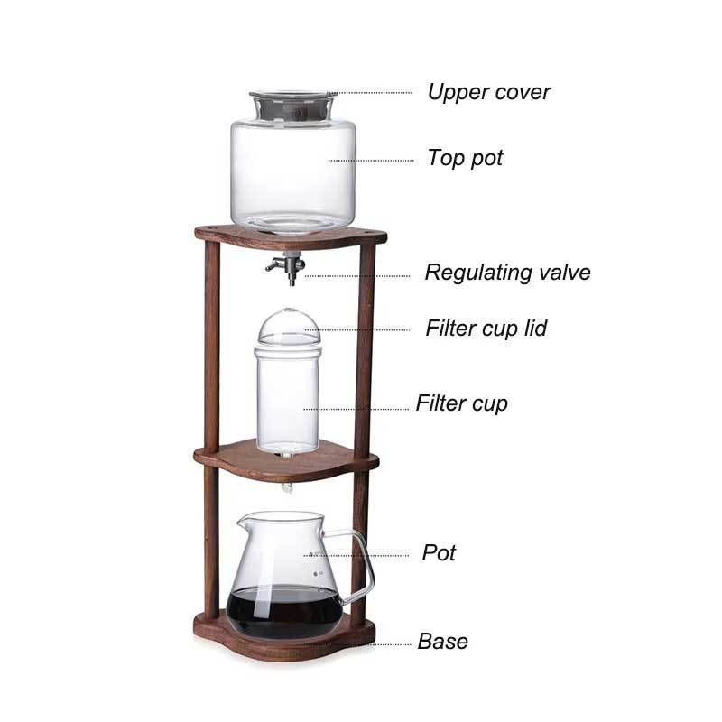 Glass Cold Brew Drip Coffee Tower
